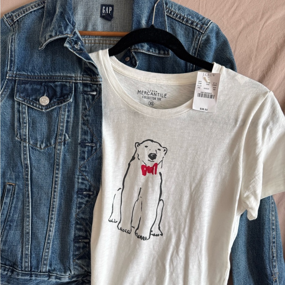 J. Crew Polar Bear/Red Bow Tie‎ tshirt - Picture 9 of 9